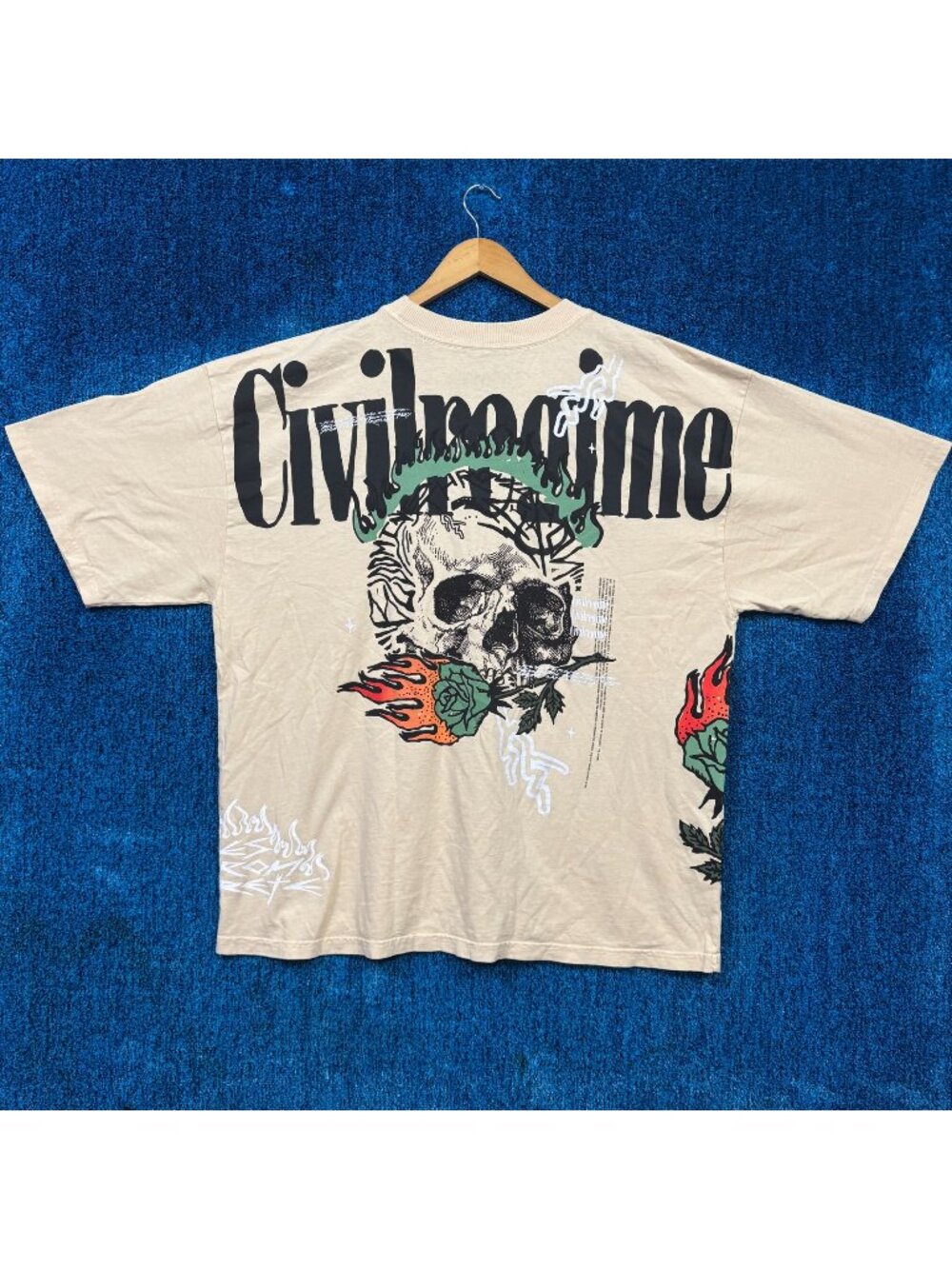 Civil Regime Blooming Through This Chaos Oversized Tee XL